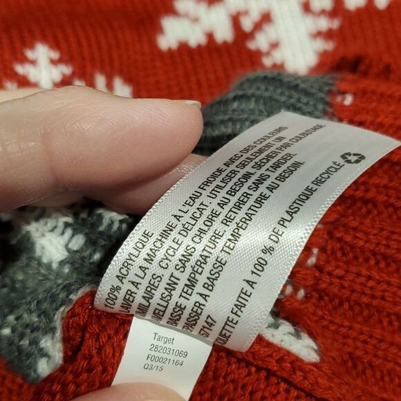 Xhiliration Sz S Sleeveless Dog Snowflake Christmas Pullover UGLY PARTY Sweater - Picture 9 of 9